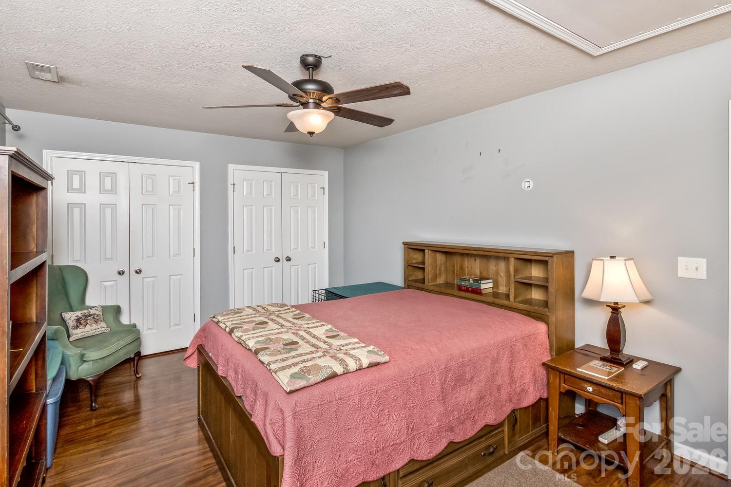 Primary bedroom with double closets - 5 Lilac Fields Way, Arden