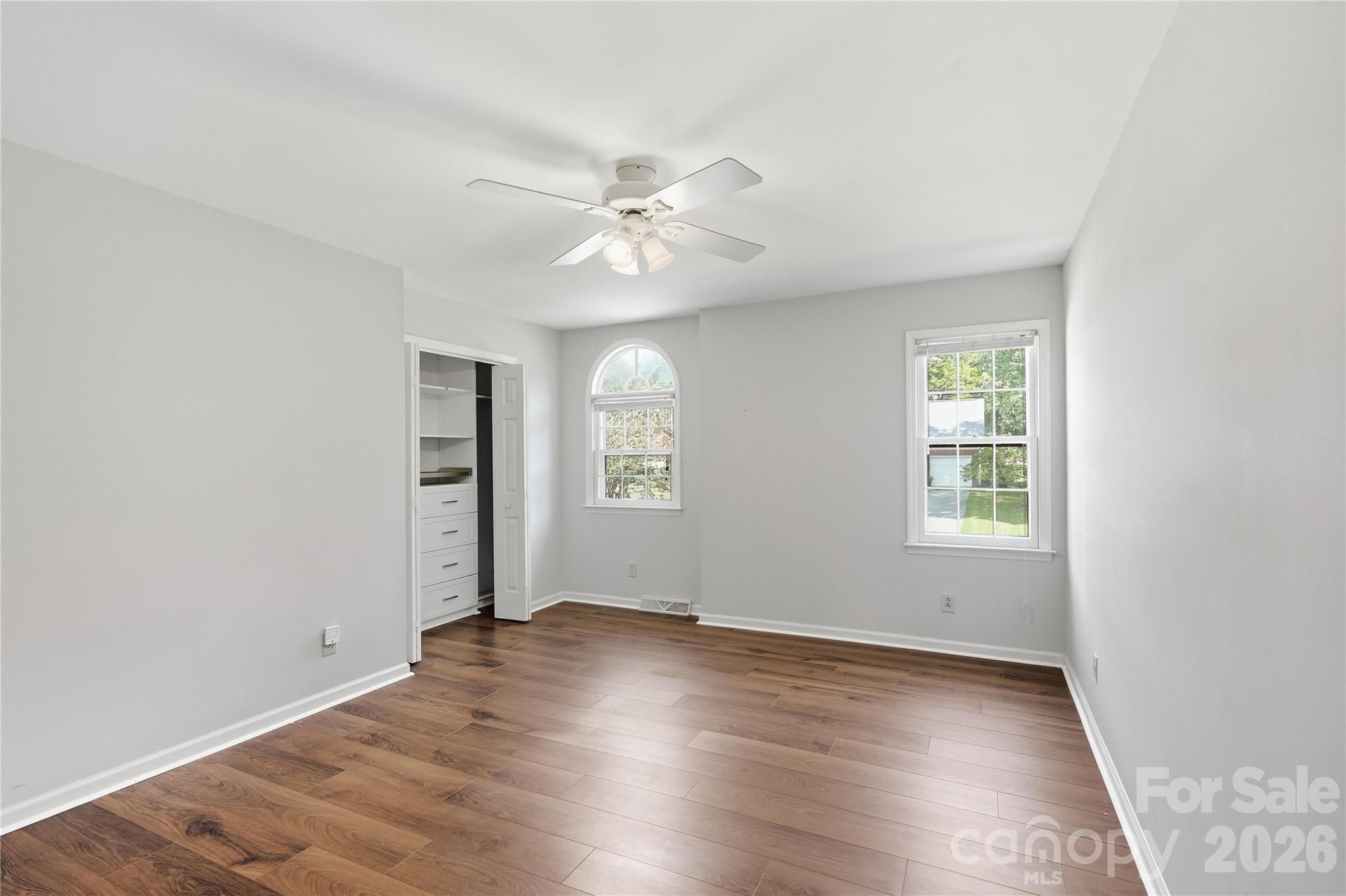 Bedroom #3 with california closet system - 717 Fredricksburg Road, Matthews