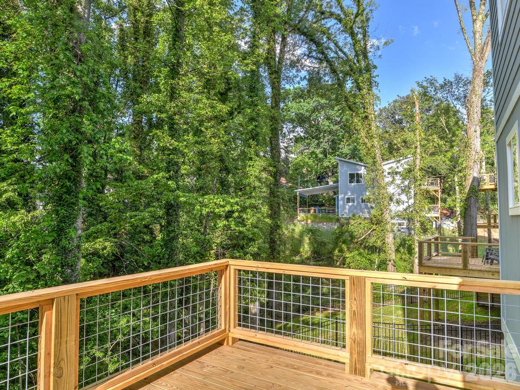 back deck off main level - 21 Wilmington Street, Asheville