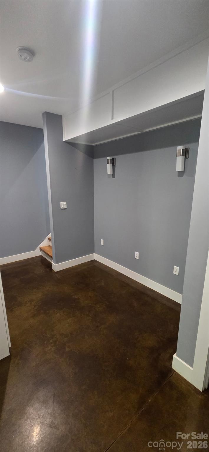 office niche in basement - 21 Wilmington Street, Asheville