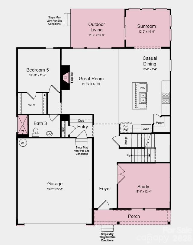 Additional Highlights Include: sunroom with separate uncovered patio, gas fireplace, study, shower in the main floor bathroom, tray ceiling in the primary bedroom, tankless water heater, and gourmet kitchen. - 17029 Walker Wylie Drive, Charlotte