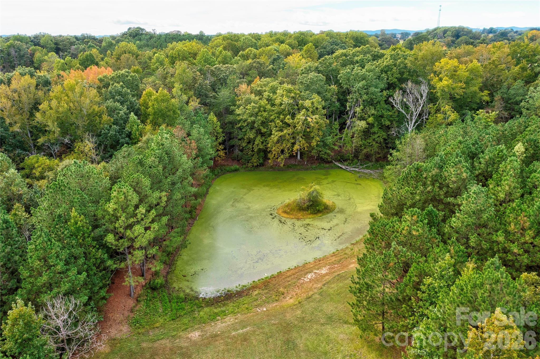 Aerial View of Pond - 129 Church View Drive, Lawndale