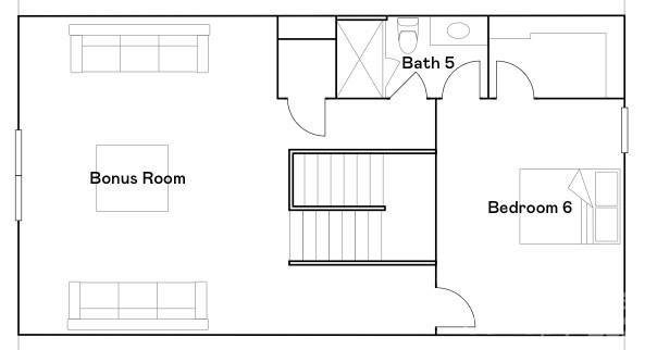 Builder Floorplan - 3rd Level - 299 Hamptons Cove Road, Troutman