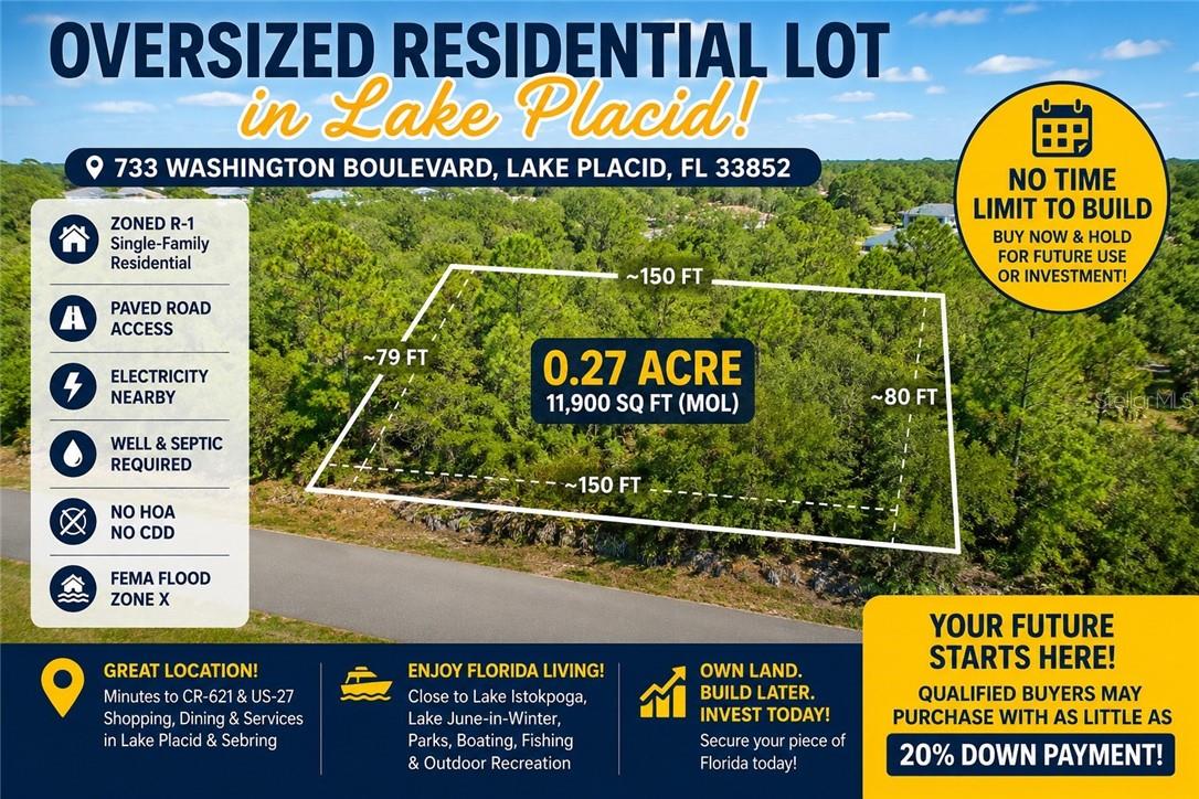 Land at 733 WASHINGTON BLVD, LKPLCD FL 33852, Lake Placid