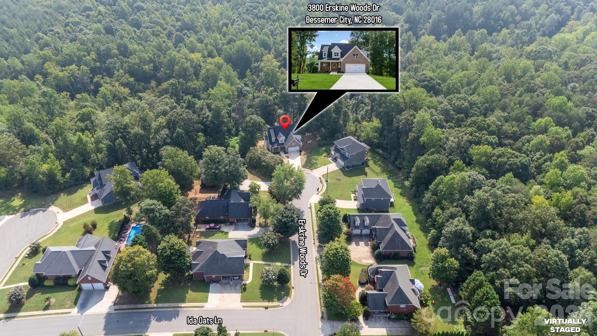 Single Family Residence at 3800 Erskine Woods Drive, Bessemer City, photo 46 of 47