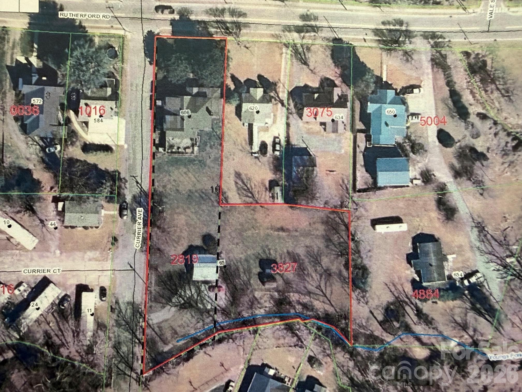 GIS overview of the property - 606 A Rutherford Road, Marion