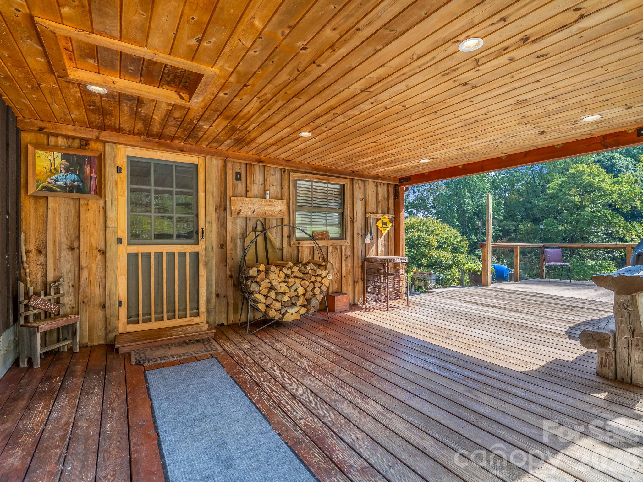 Back deck entrance to home - 765 Hawk Ridge Lane, Marshall