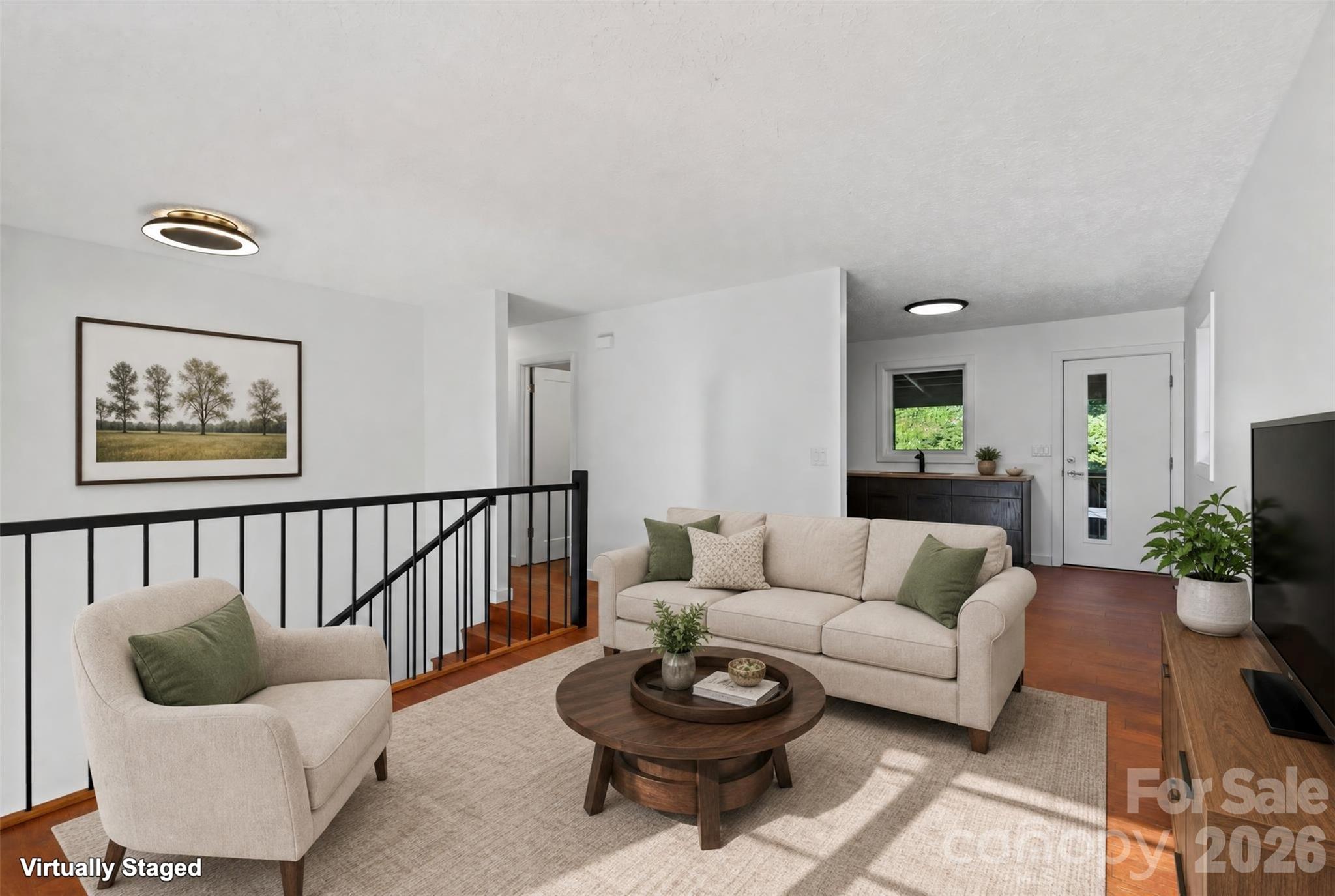 virtual staging living room - 53 Hemlock Street, Arden