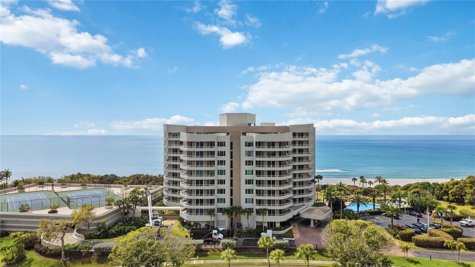 Condo Complex looking West - 775 LONGBOAT CLUB RD #401, LONGBOAT KEY