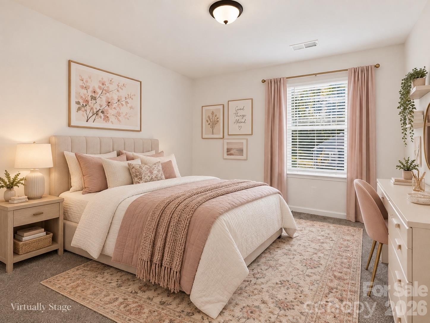 Virtually Staged - Second Bedroom - 12133 Rowan Hill Drive, Huntersville