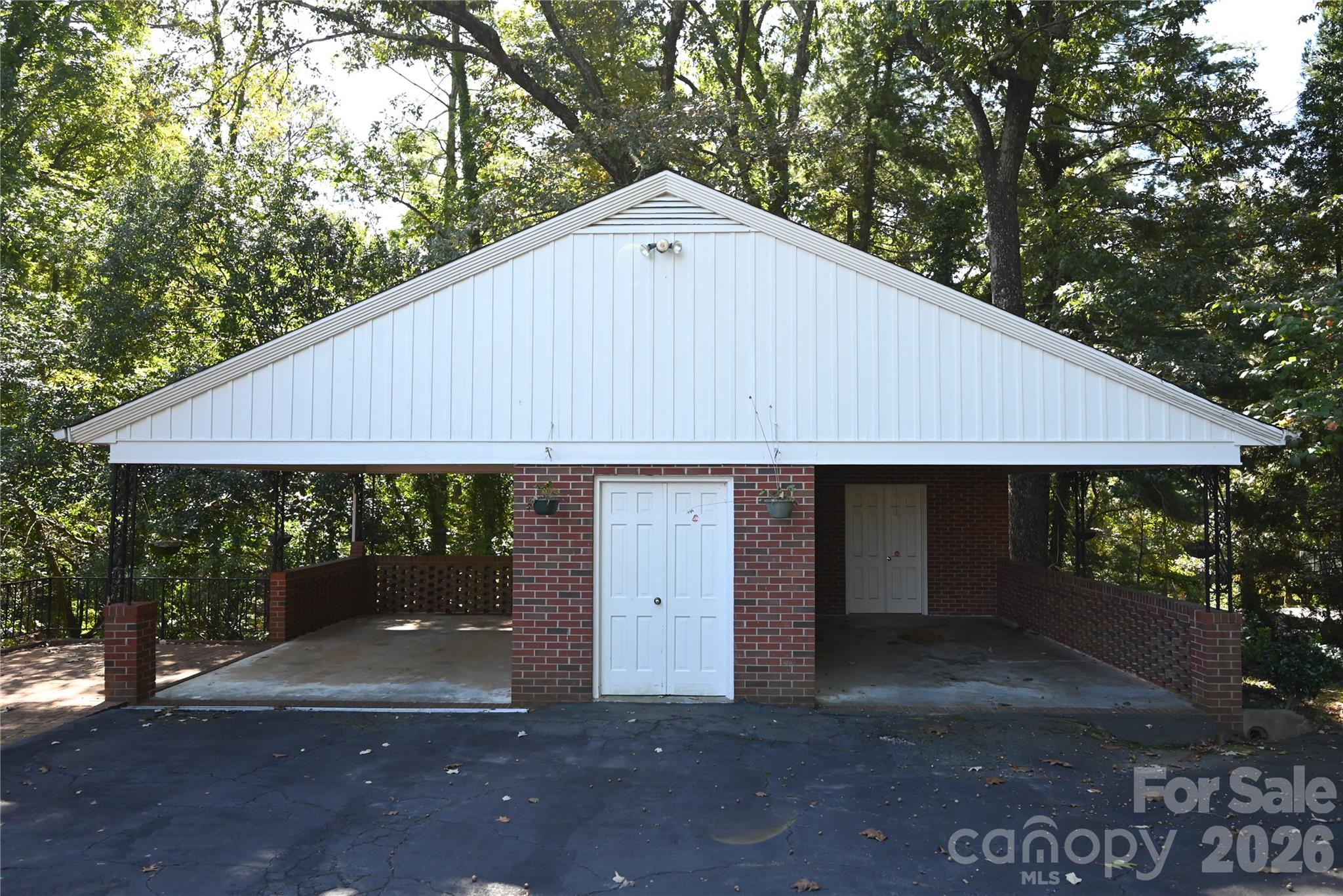 Detached dbl carport with middle and upstairs storage - 1308 Laurel Street NE, Valdese