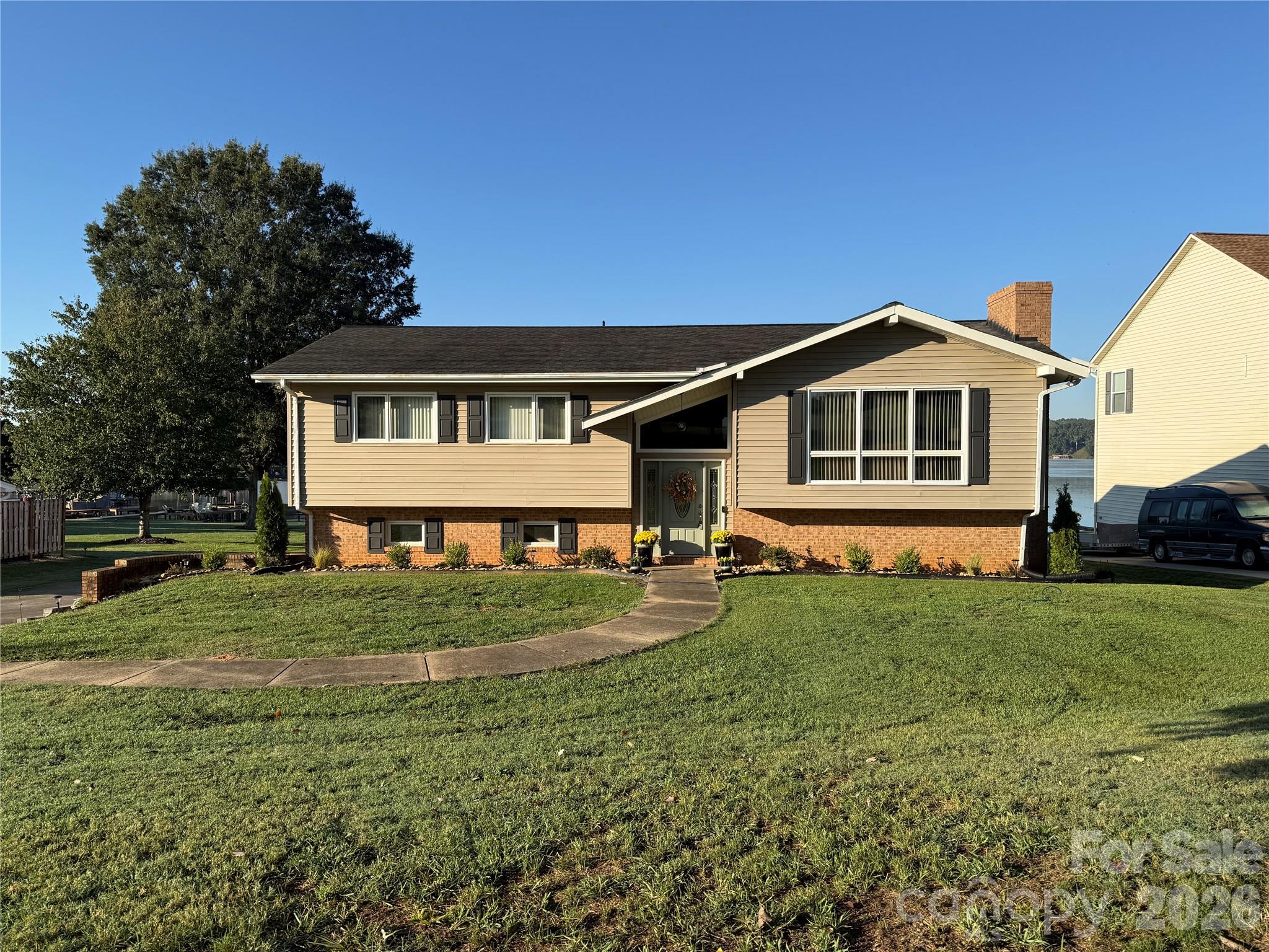 New paint on shutters and front door plus new landscaping. - 152 North Shore Drive, Cherryville