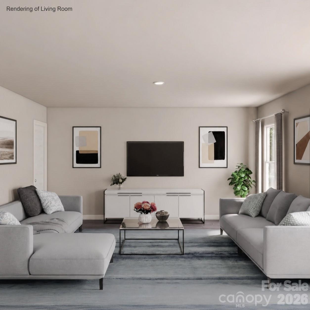 Rendering of Livingroom - 101 Wellons Street, Lincolnton