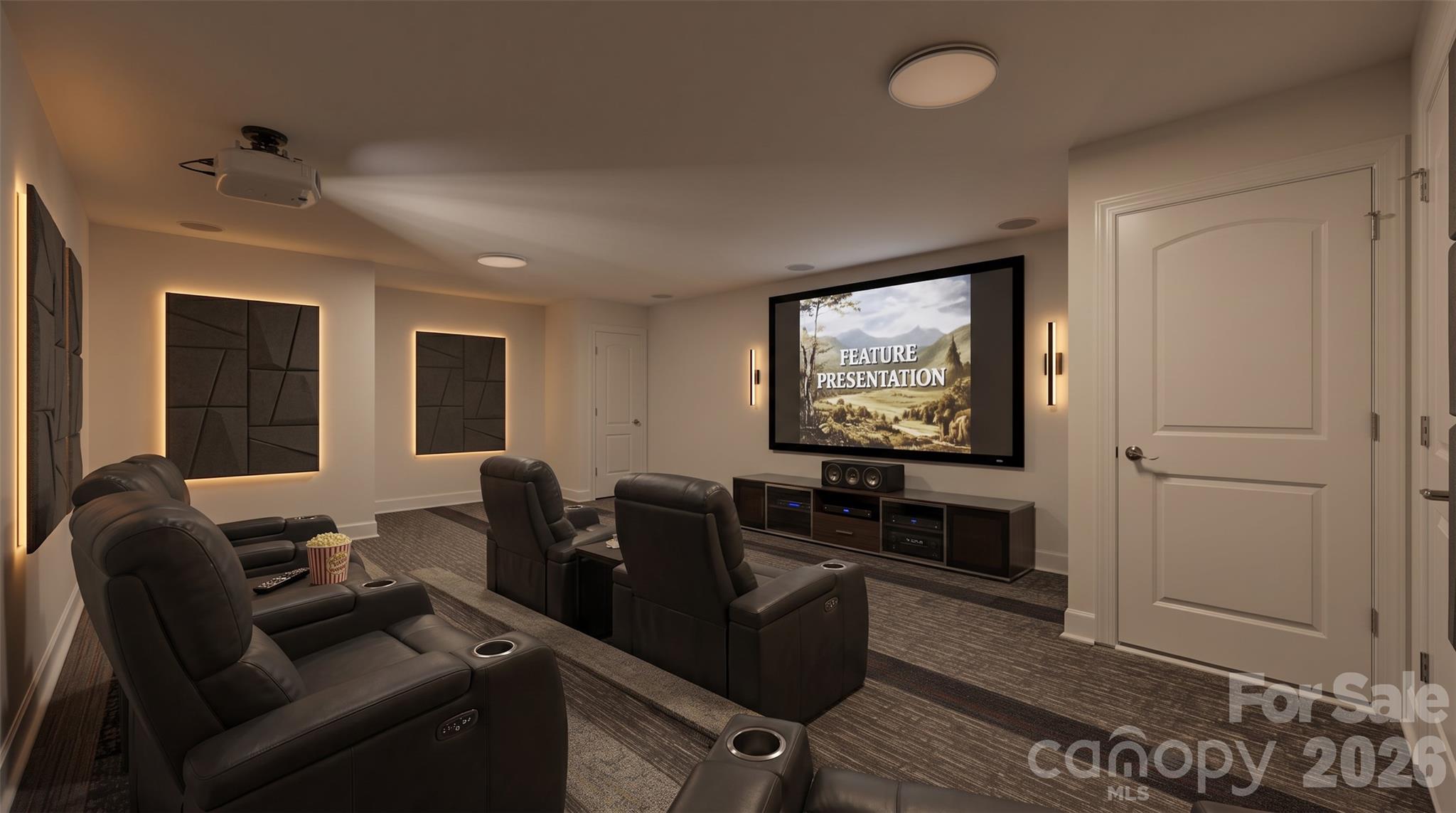 Home theater / Game Room (Basement) - 423 Fischer Road, Fort Mill