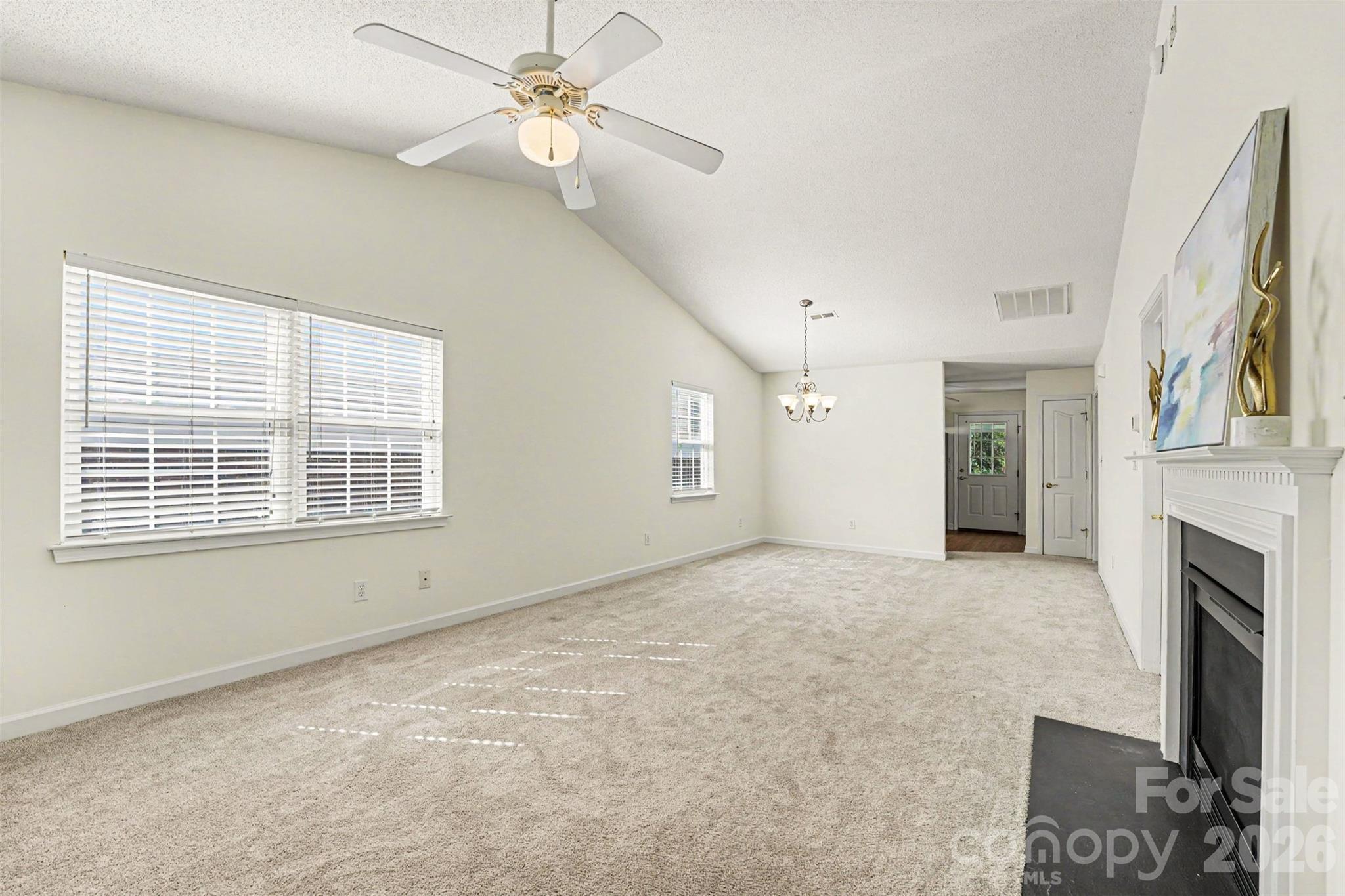 Open Floor Plan with Family Room and Dining Area - 108 Bevington Way, Mooresville