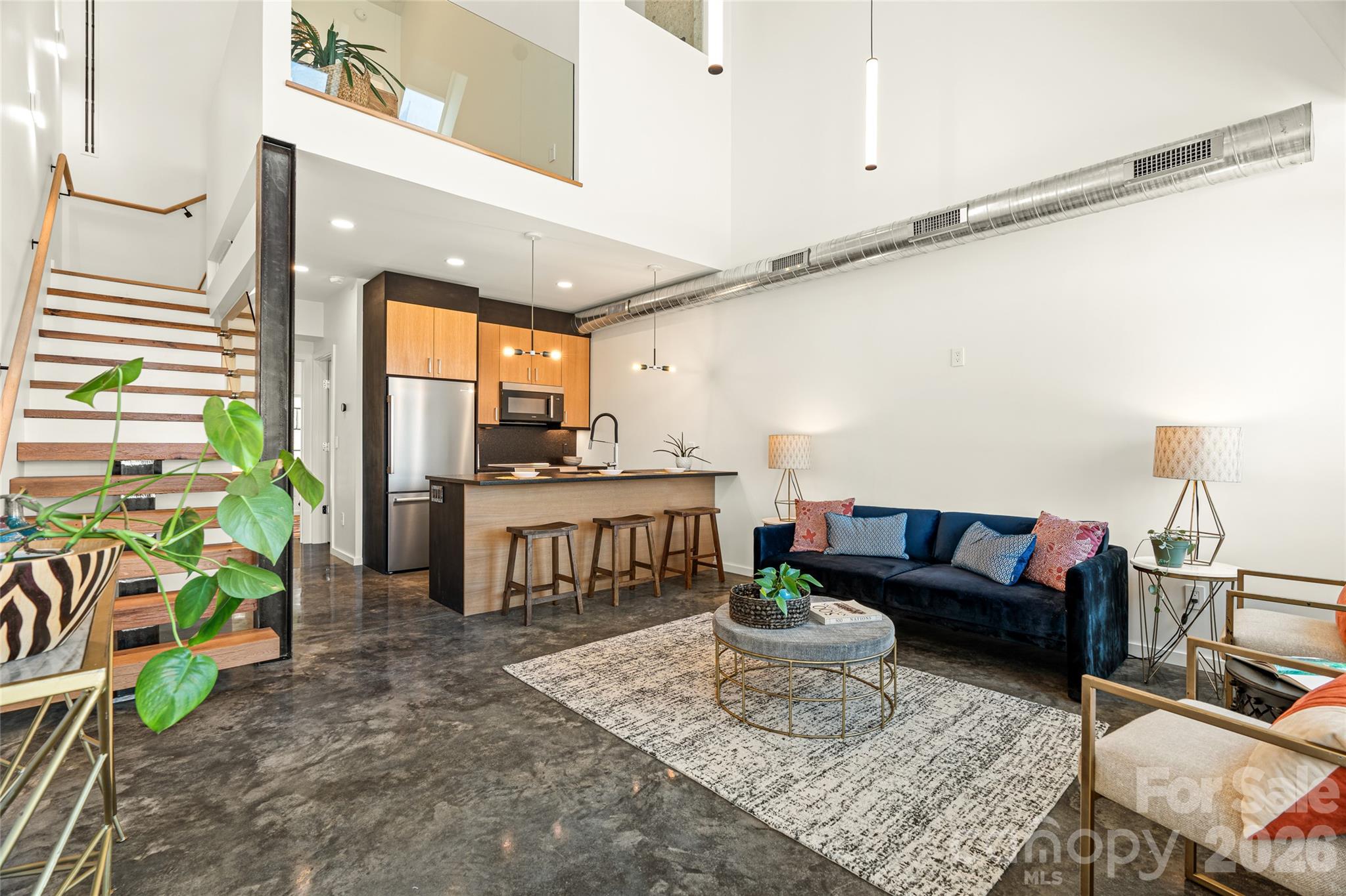 Open and incredibly bright interior unit. - 6 Roberts Street, Asheville
