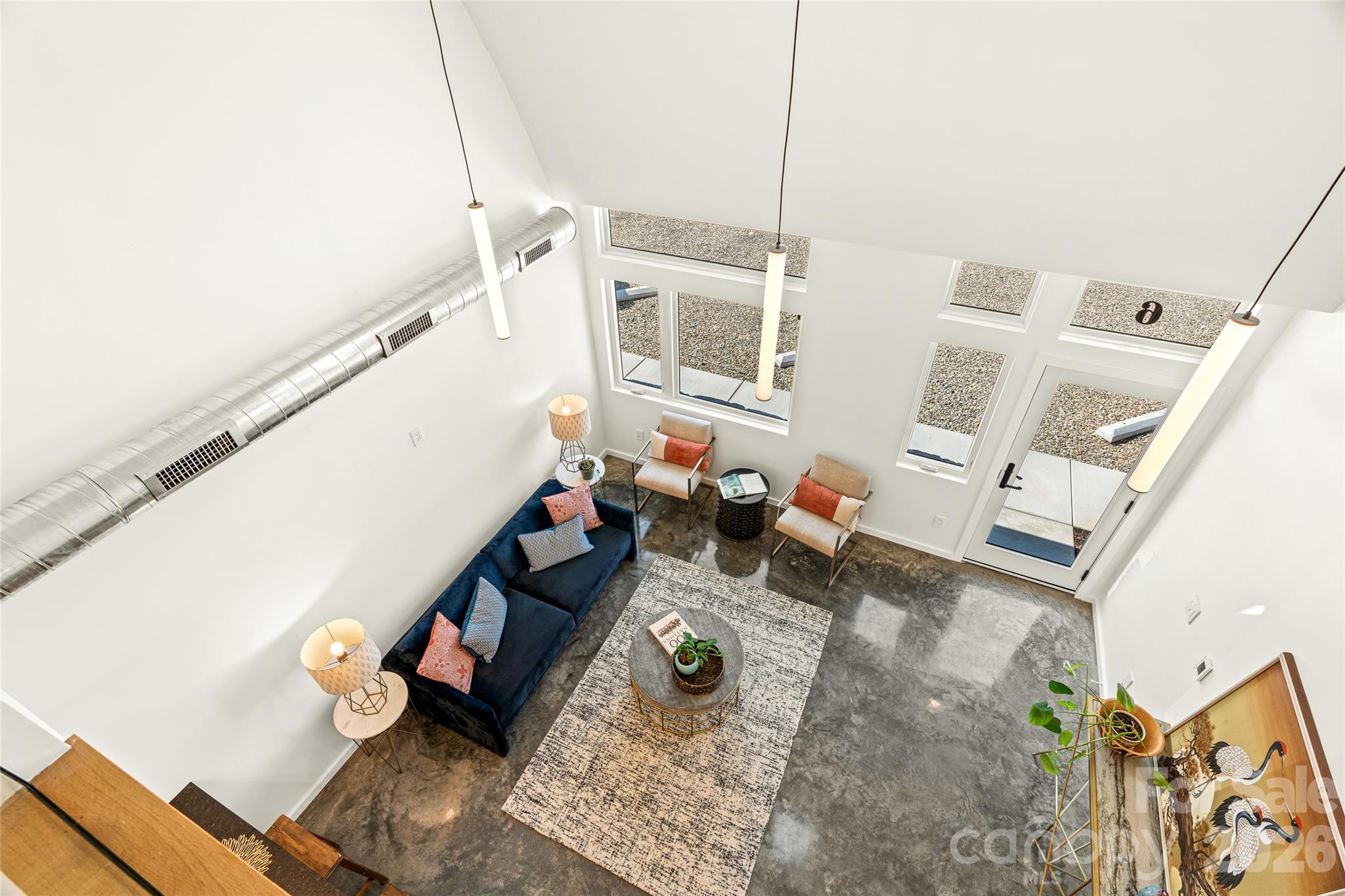 View of lower level from above. - 6 Roberts Street, Asheville