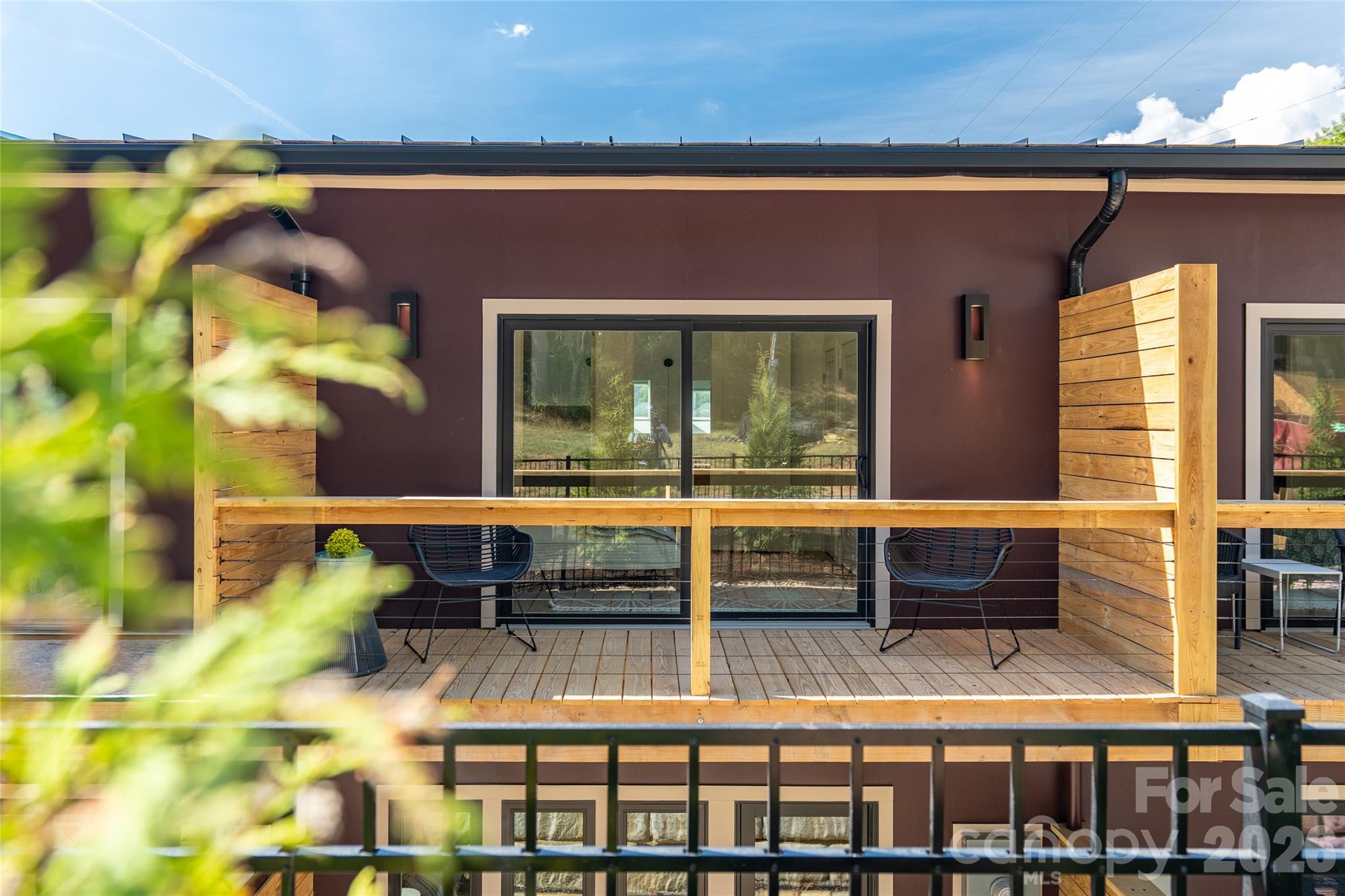 Private upper level deck off of the primary bedroom. - 6 Roberts Street, Asheville