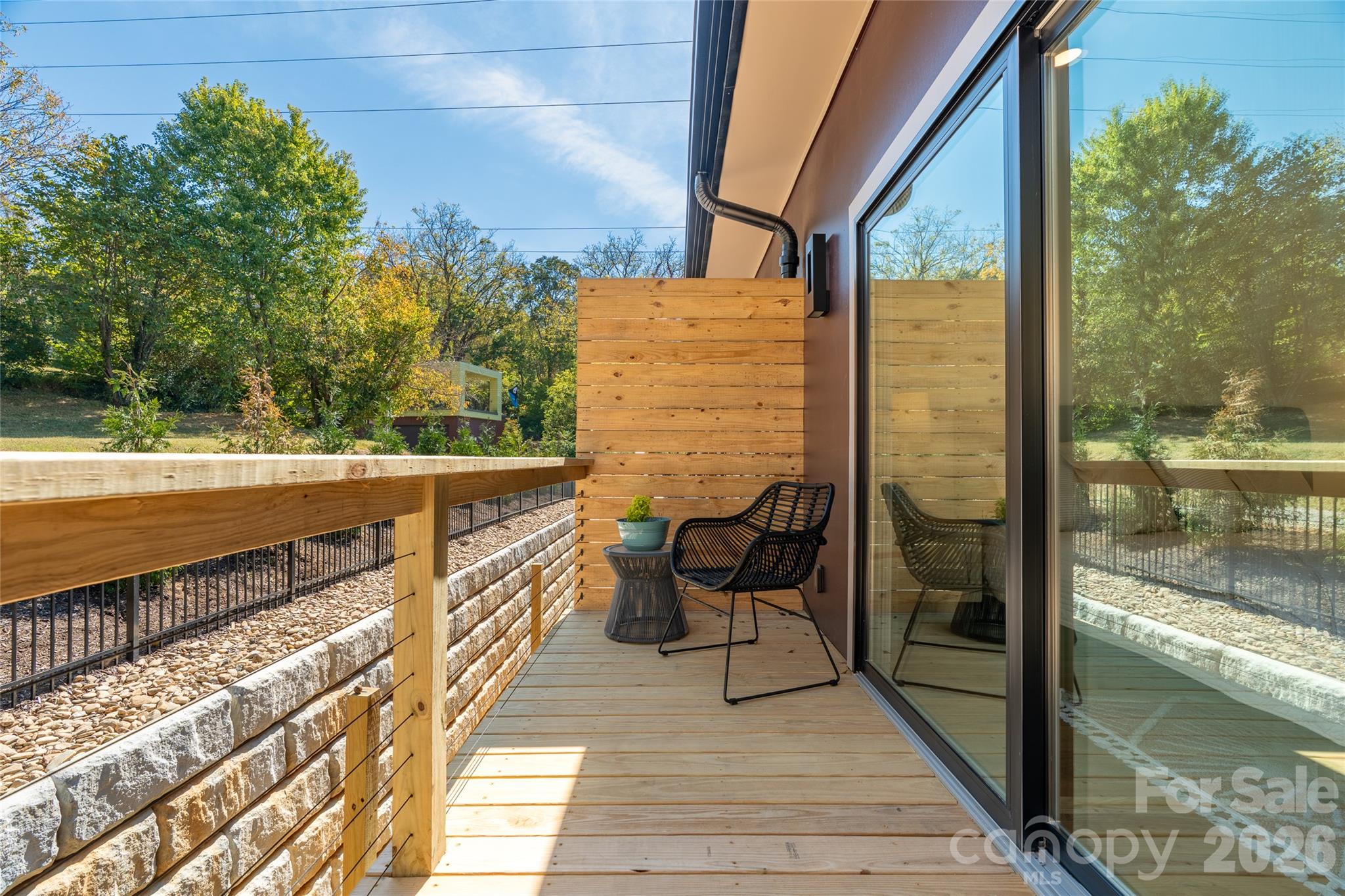 Back deck. - 6 Roberts Street, Asheville