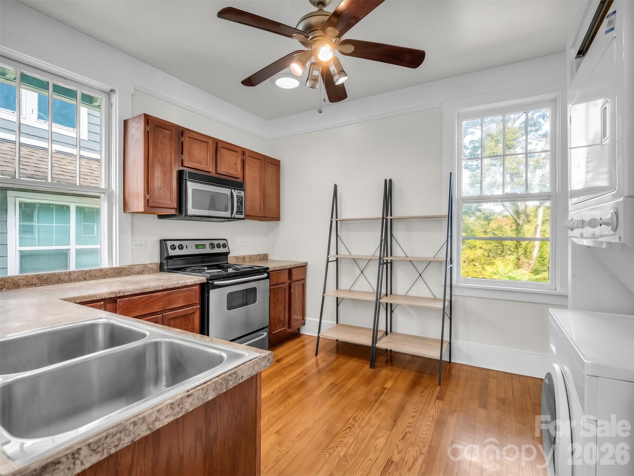 200 main floor kitchen Digitally enhanced - 198 & 200 Courtland Place, Asheville