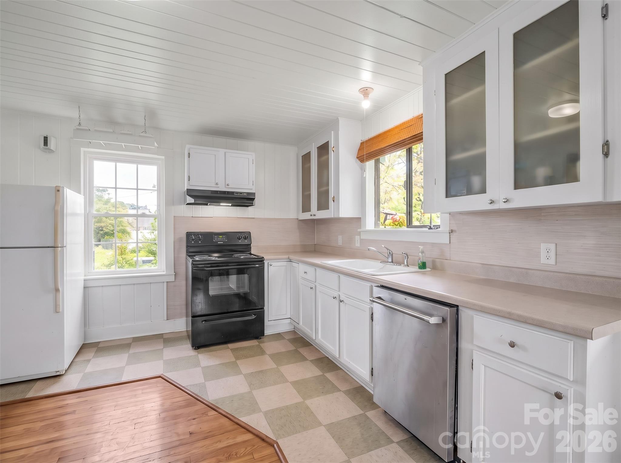 198 kitchenDigitally enhanced - 198 & 200 Courtland Place, Asheville
