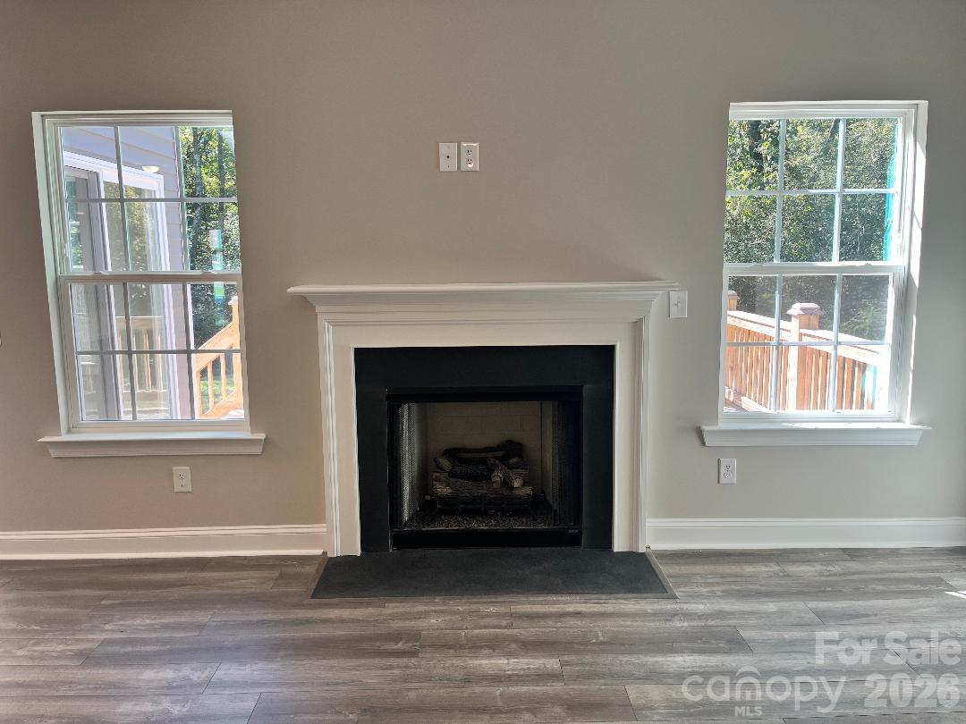 Fireplace with Gas Logs - 5807 Monticello Drive NW, Concord