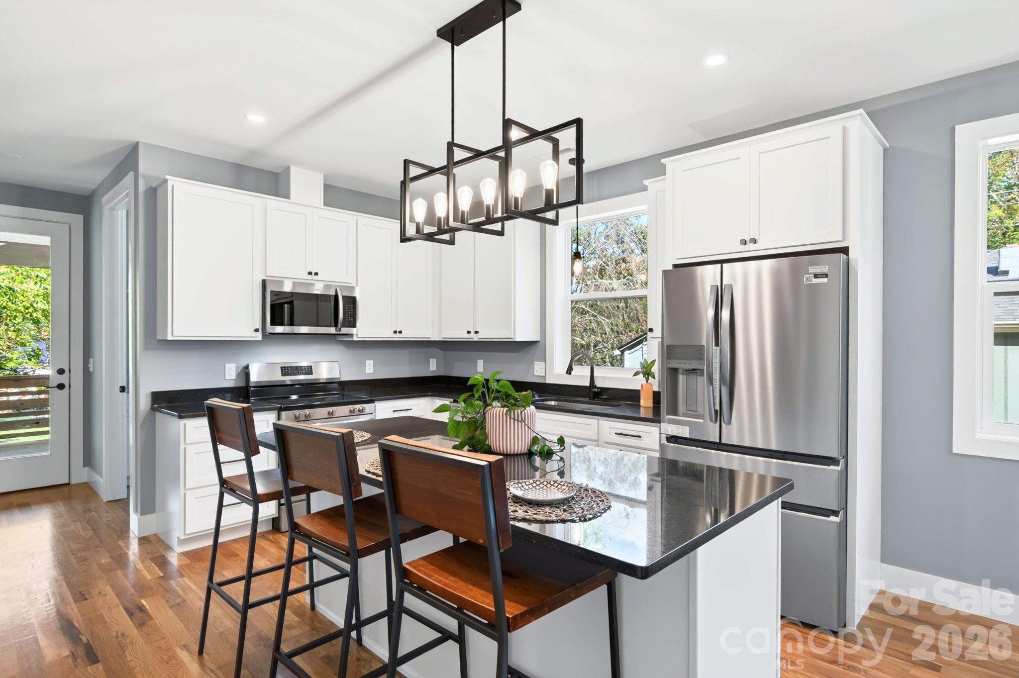 Sparkling Kitchen Features Granite and Stainless Steel - 50 Byrd Road, Black Mountain