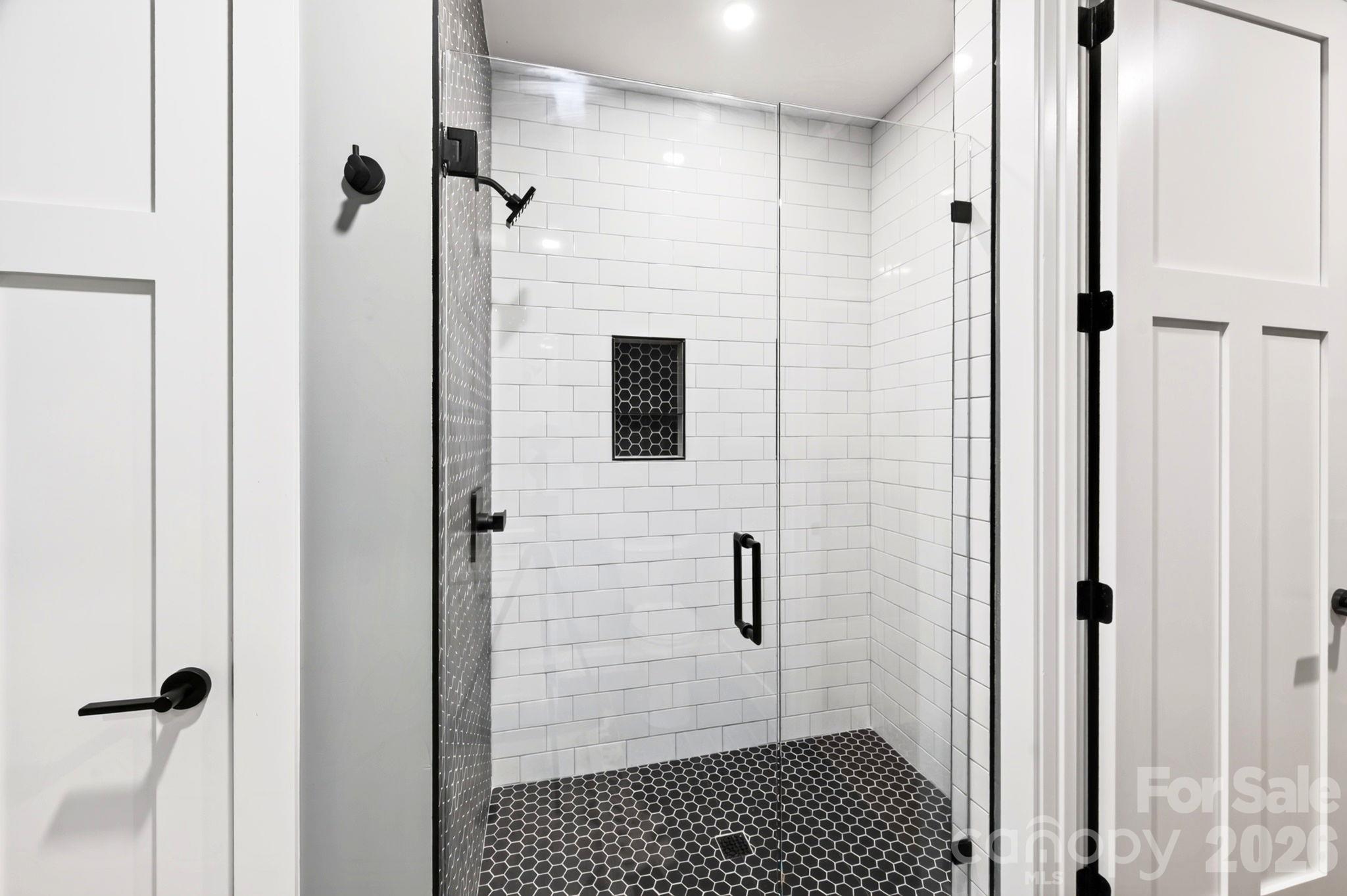 Tiled, Walk-In Shower - 50 Byrd Road, Black Mountain