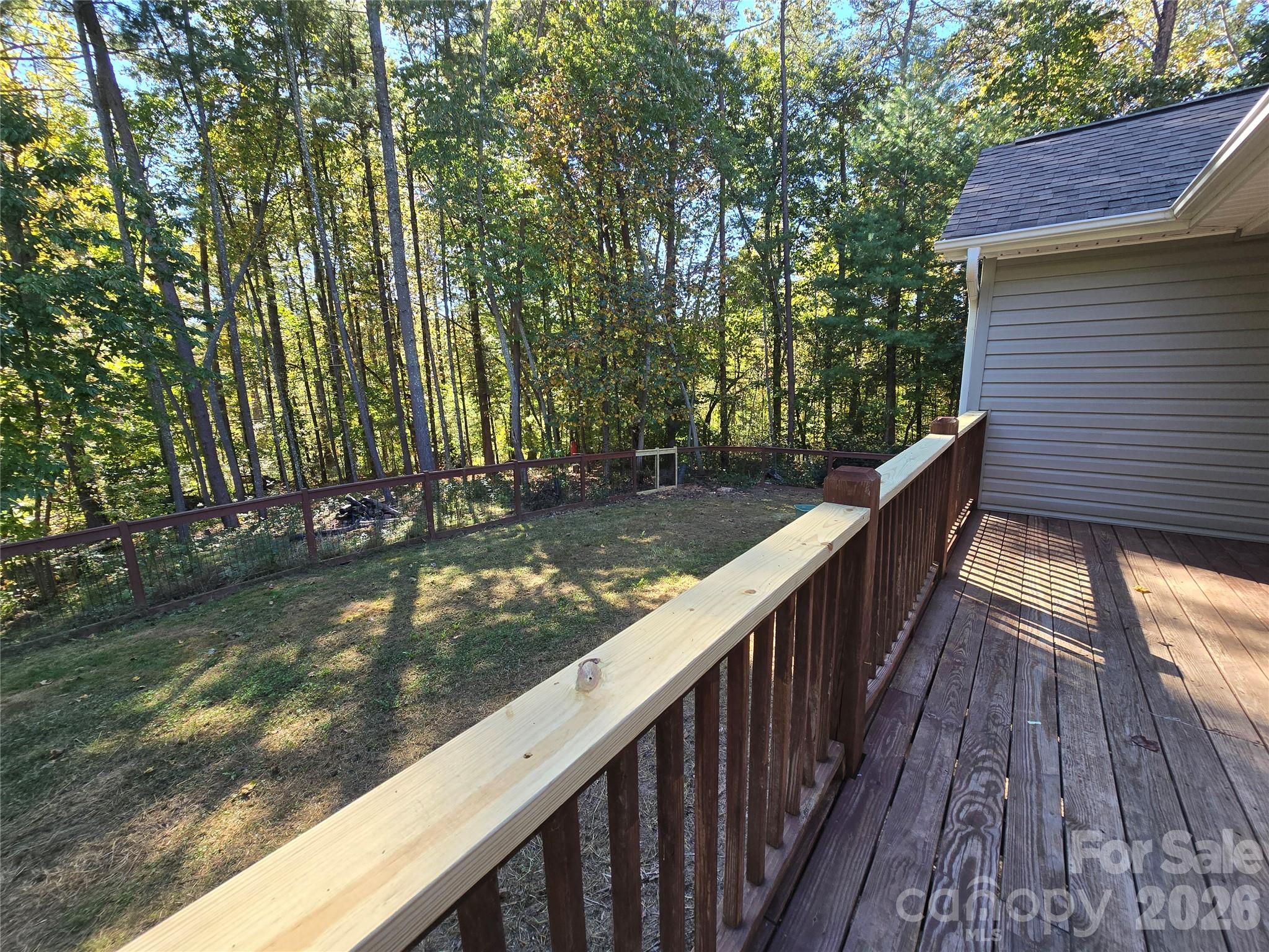 Back deck and yard - 15 Tiki Way, Candler