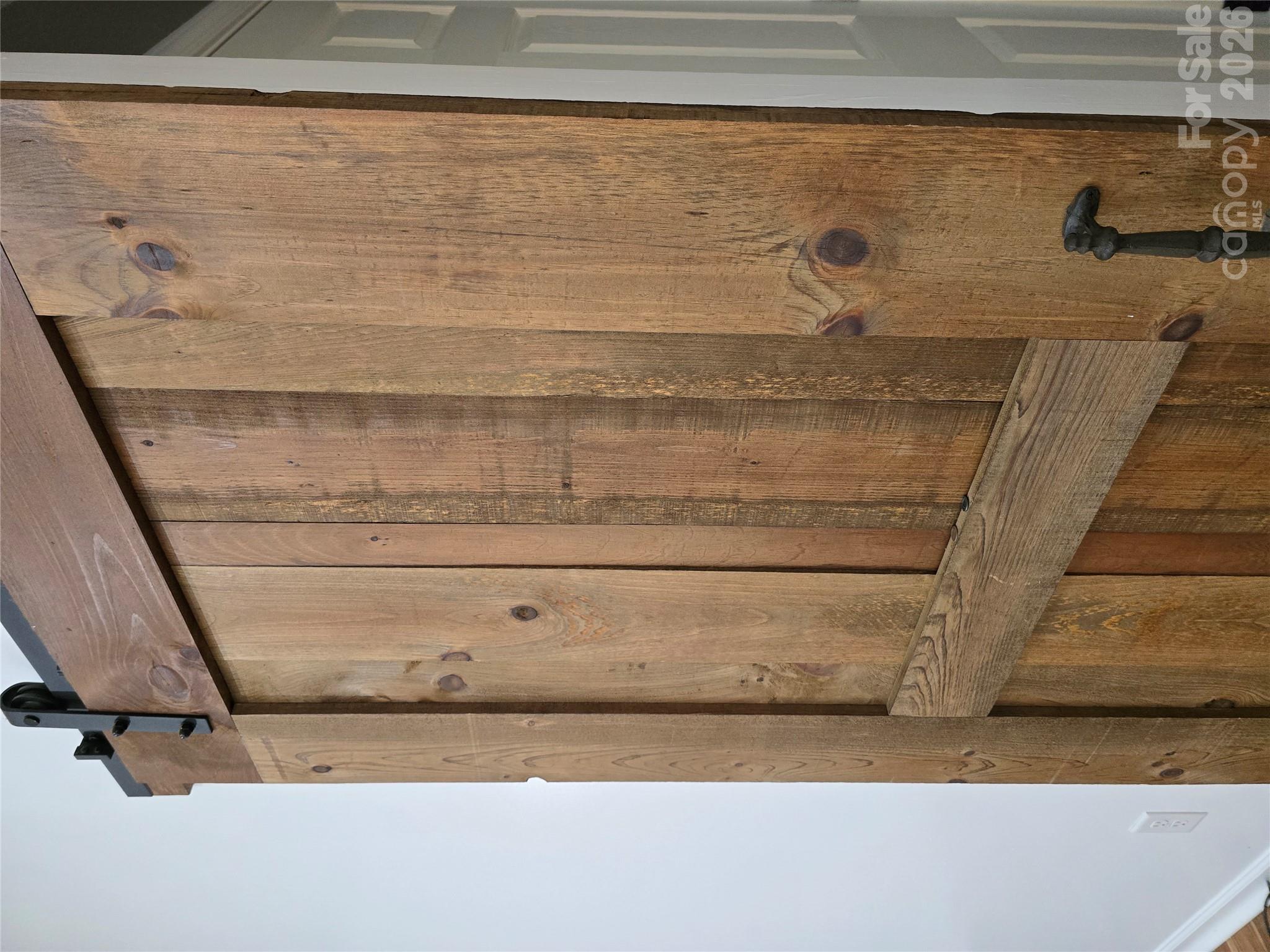 Real wood matching barn doors - 15 Tiki Way, Candler