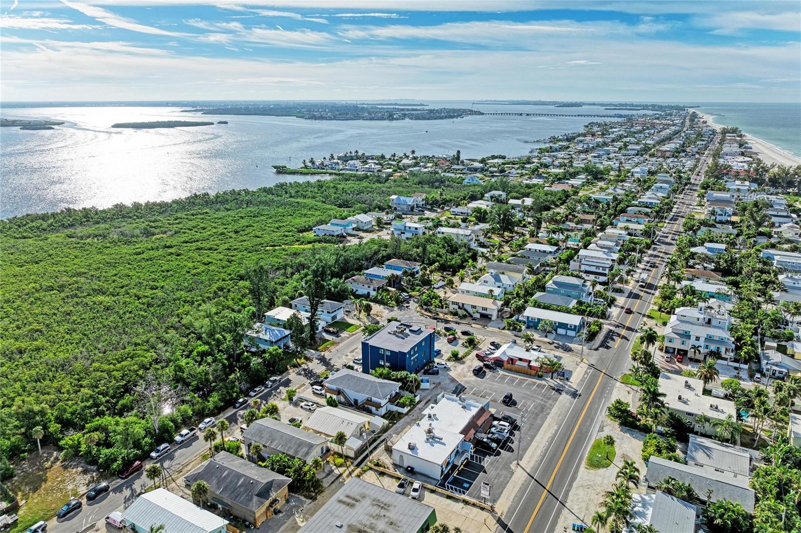 Aerial to the South - 3004 AVENUE C, HOLMES BEACH