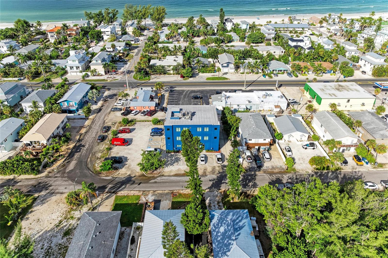 Aerial - Facing the West - 3004 AVENUE C, HOLMES BEACH