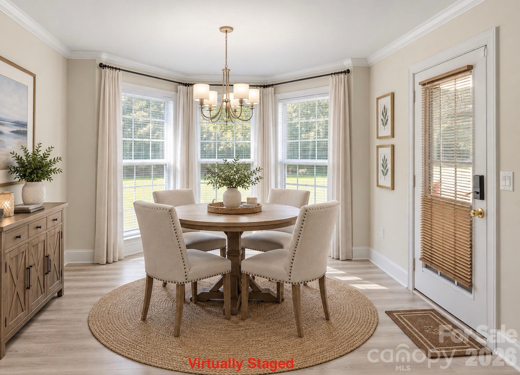 Virtually Staged eat-in kitchen - 1011 Overhill Road, Salisbury