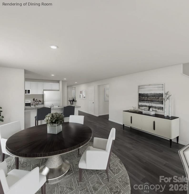 Dining Area Rendering - 106 Mckellar Street, Lincolnton