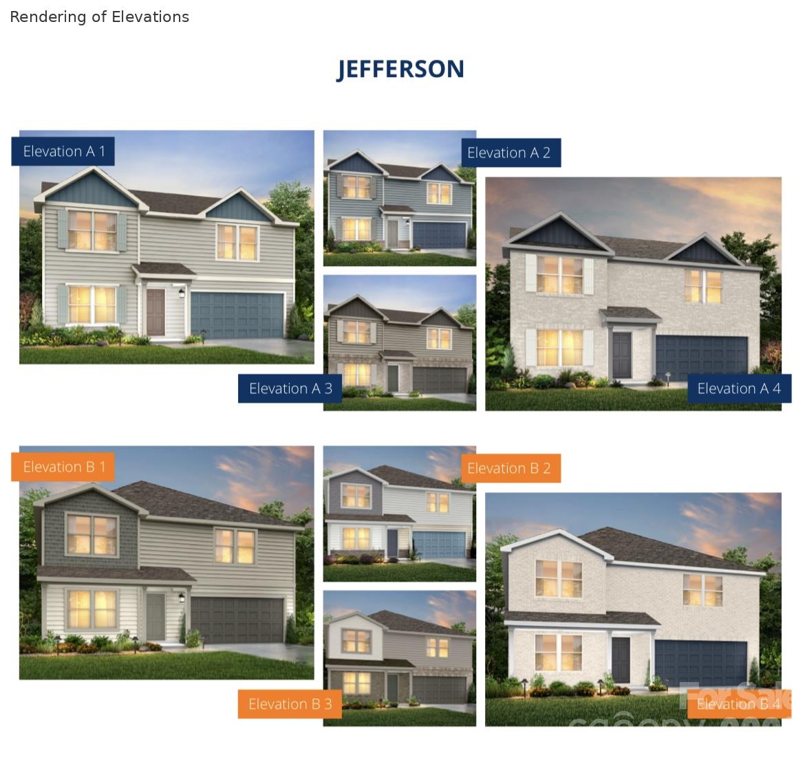 Rendering of Elevations - 106 Mckellar Street, Lincolnton