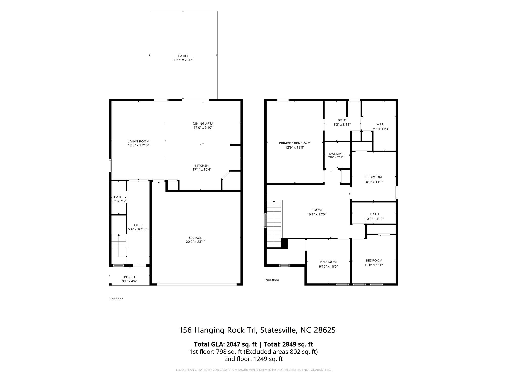 Single Family Residence at 156 Hanging Rock Trail, Statesville, photo 19 of 28
