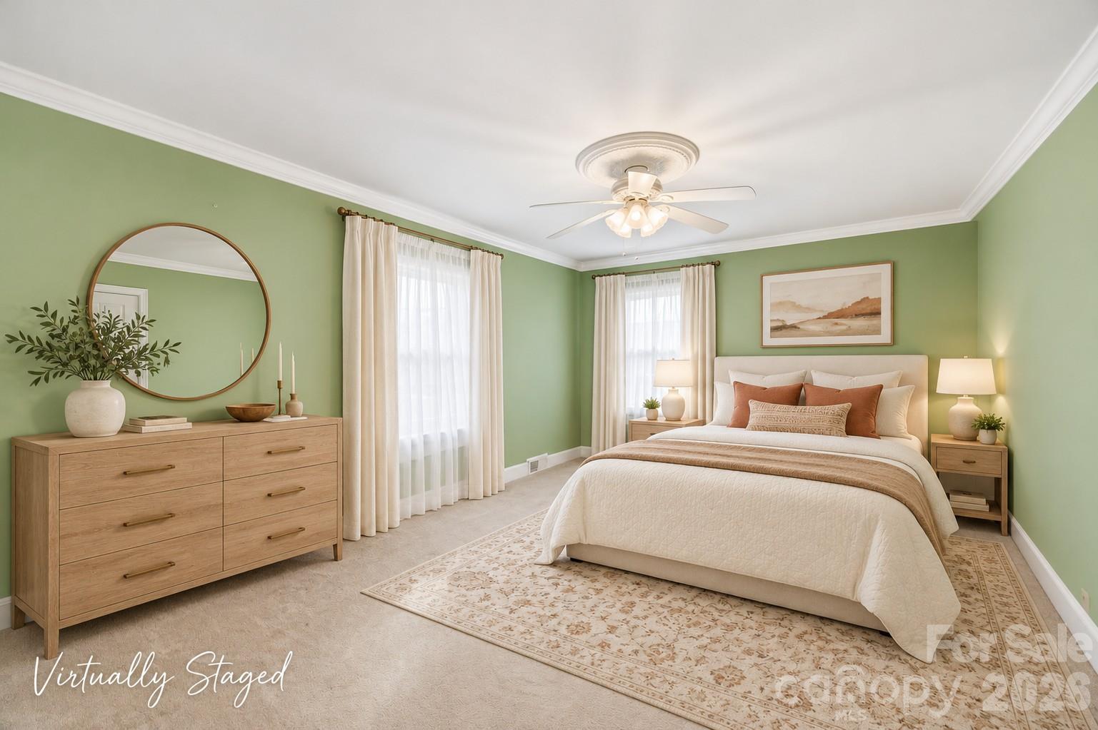 Virtually Staged - Bedroom 4 - 525 East Street, Albemarle