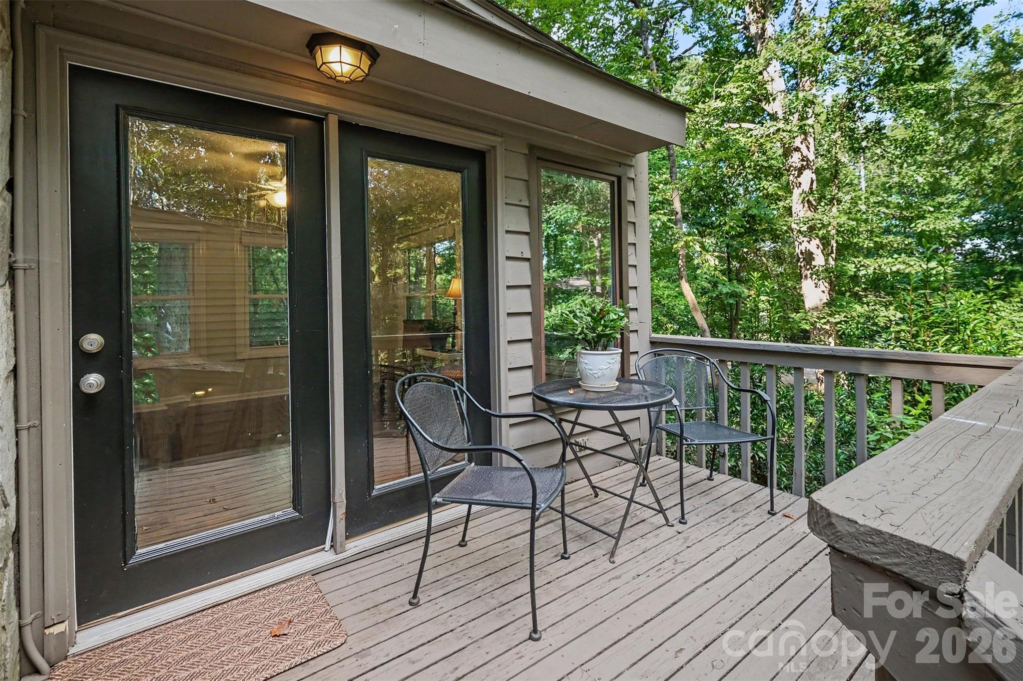 Private rear deck overlooking woods - 2786 Dogwood Hills Court, Fort Mill