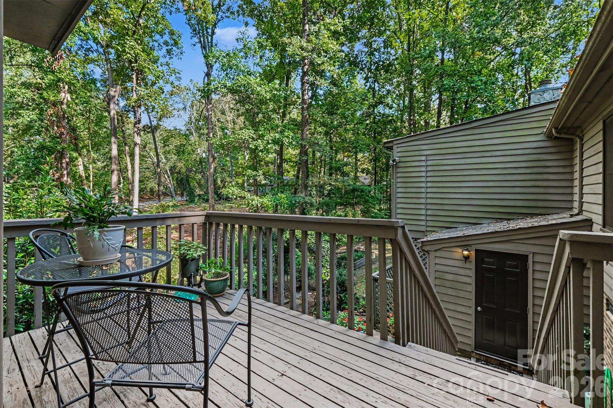 Private rear deck overlooking woods - 2786 Dogwood Hills Court, Fort Mill