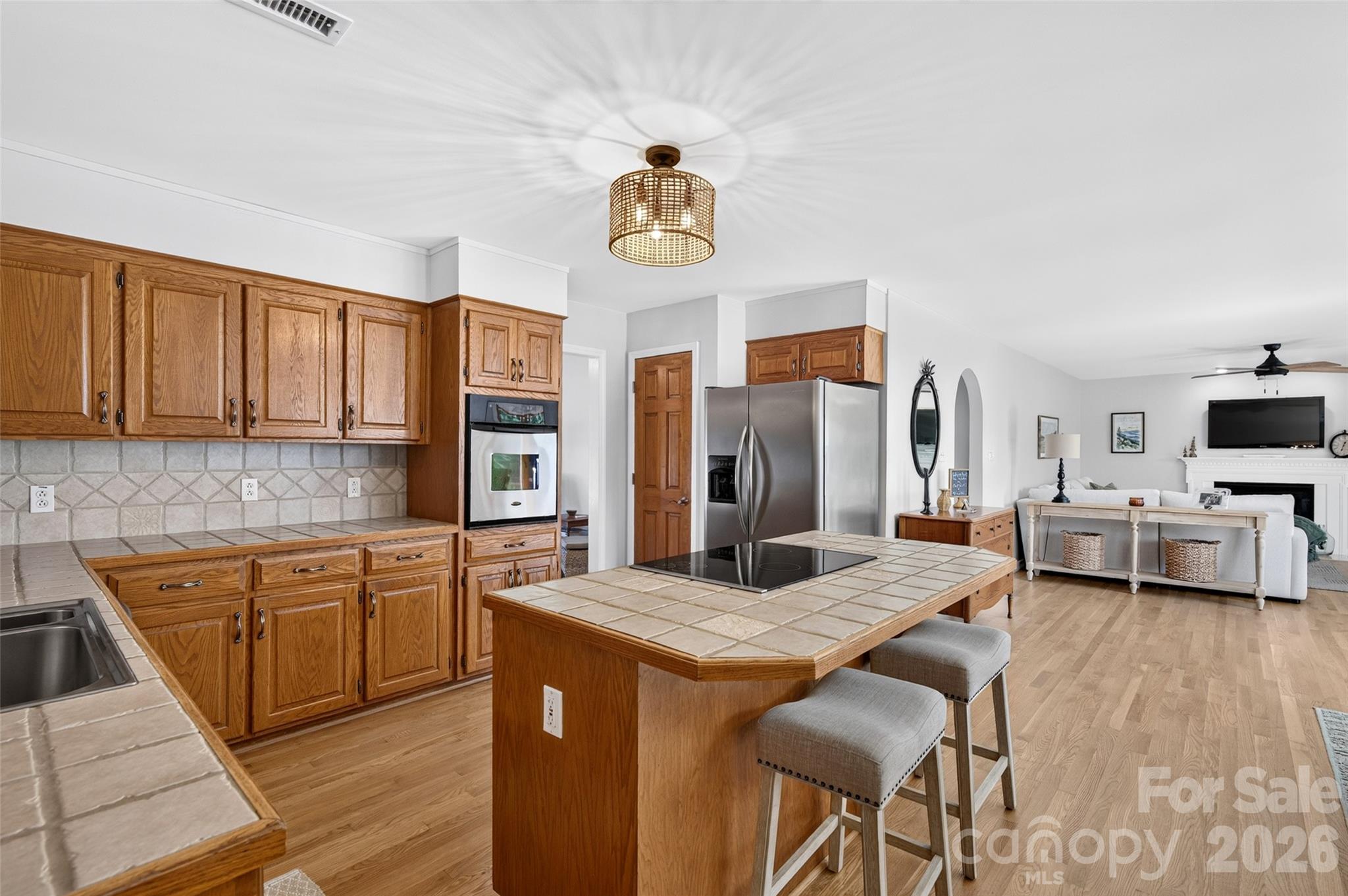 Kitchen with Island - 171 Pleasant Drive, Statesville