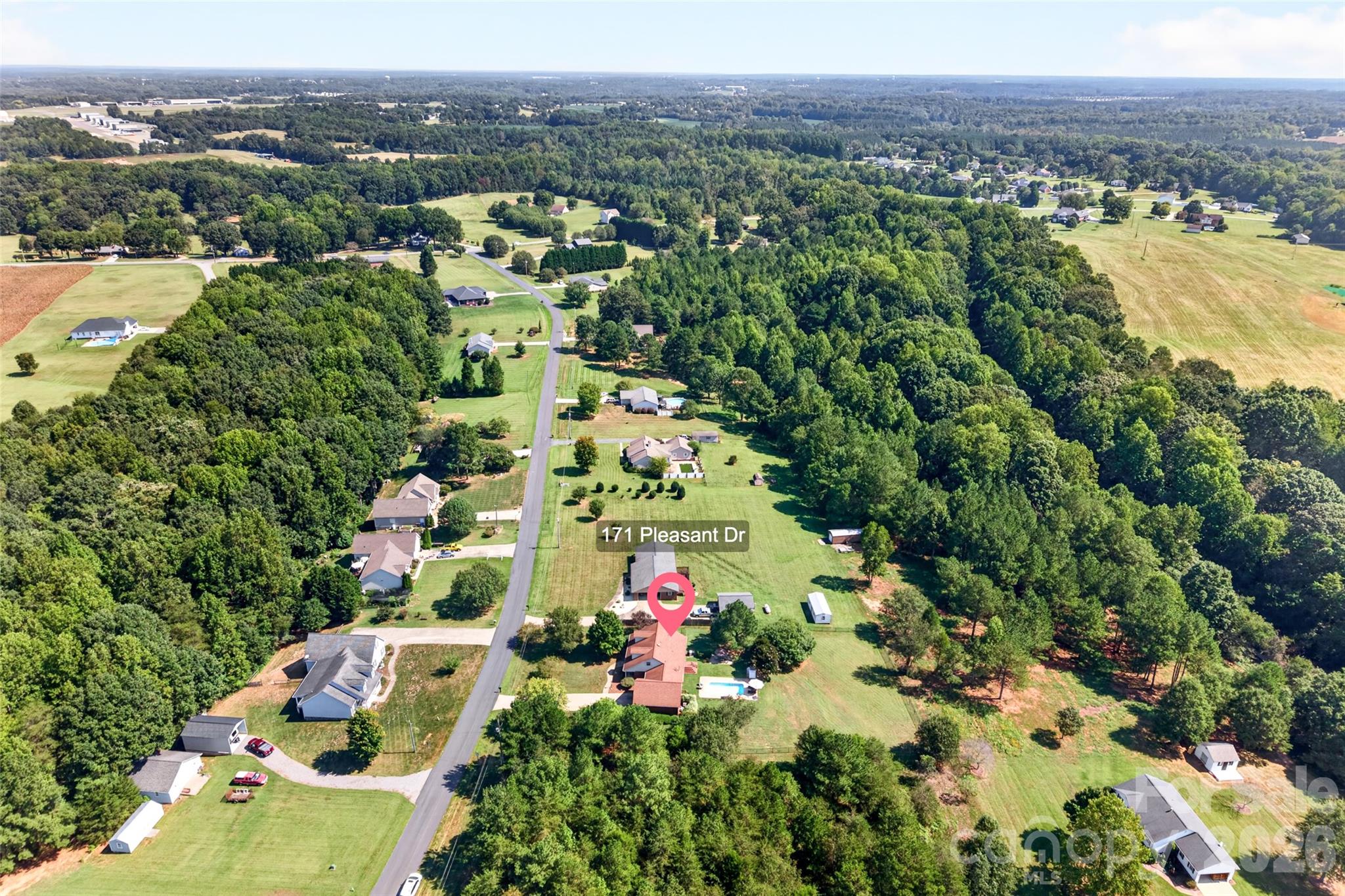 The neighborhood has all large lots - 171 Pleasant Drive, Statesville