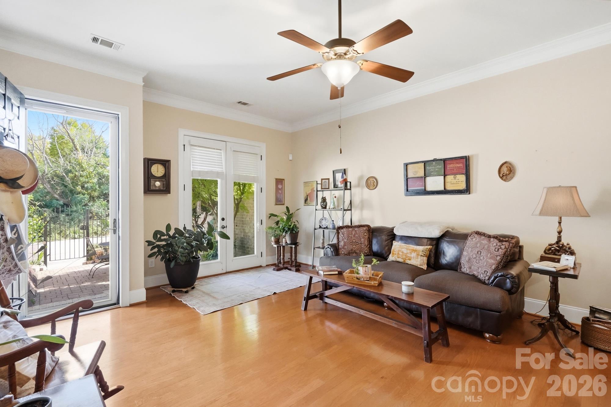 French Door to Front Courtyard - 427 Dumbarton Street NW, Concord