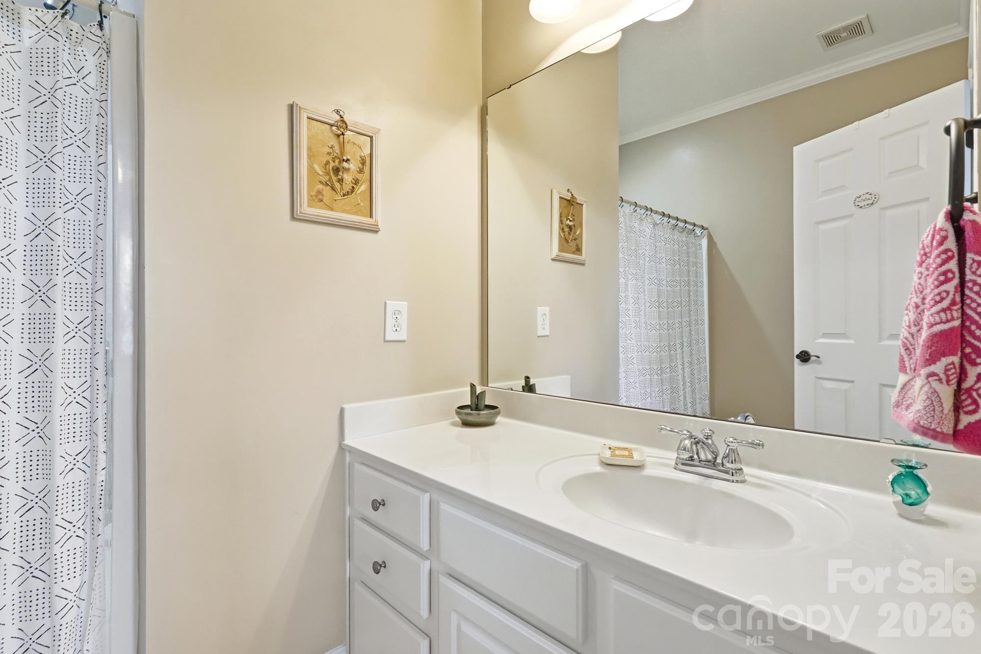 Front Bath with large vanity - 427 Dumbarton Street NW, Concord