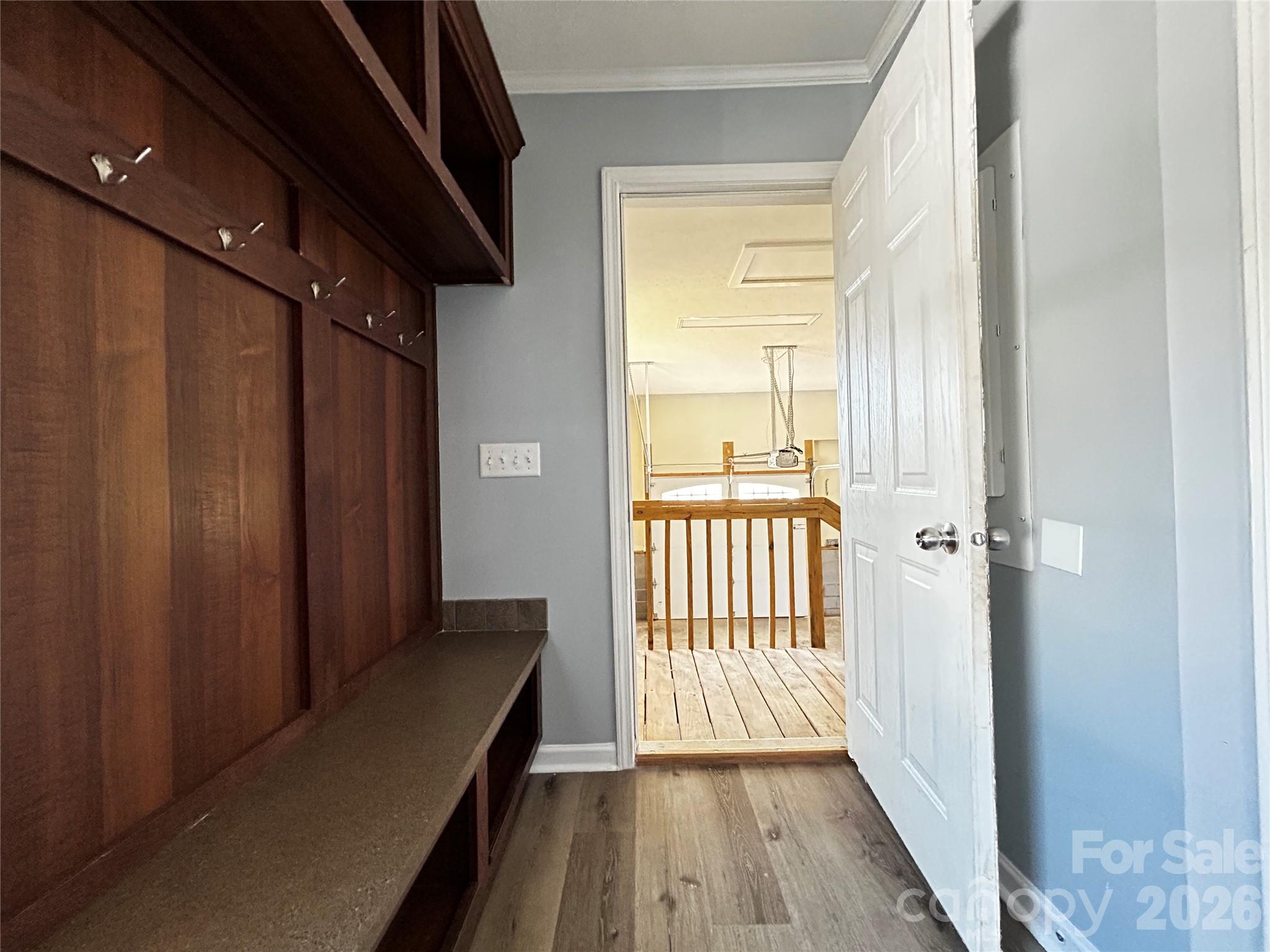 Utility Room Towards the Garage w/Built In Cabinet - 224 Pete Luther Road, Candler