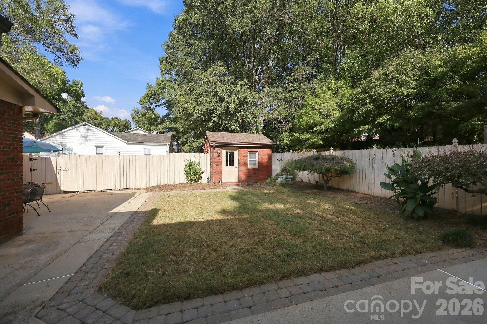 Back Yard view 1 - 123 Hillside Avenue SW, Concord