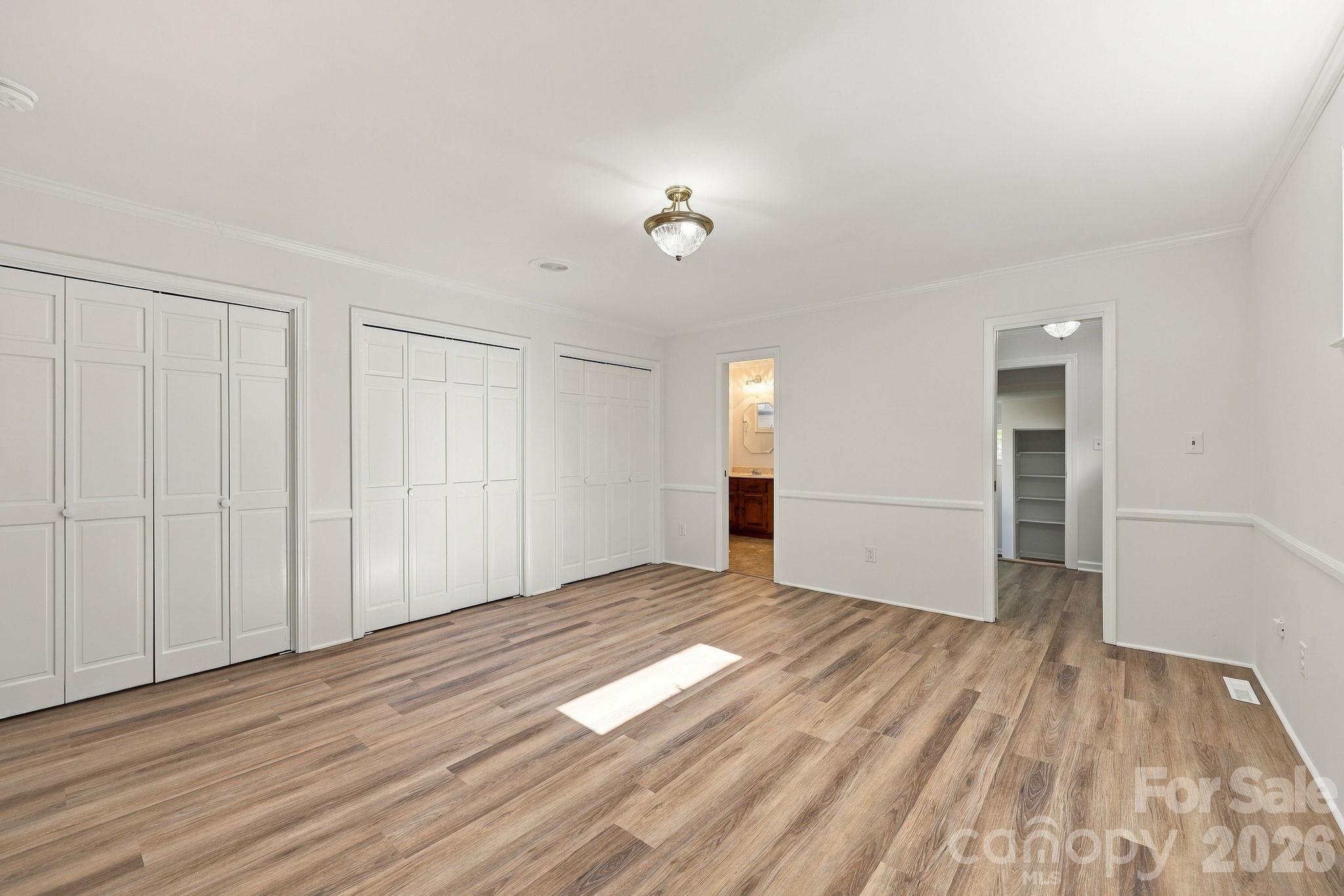 Primary bedroom with closet wall - 123 Hillside Avenue SW, Concord