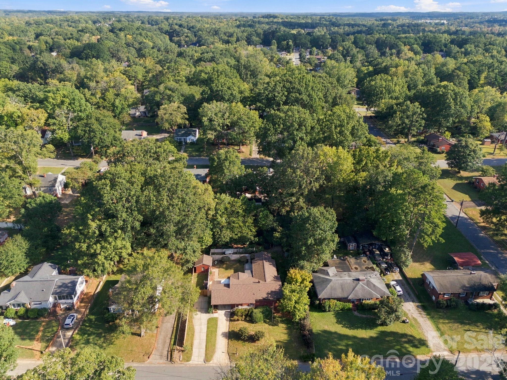 Aerial View - 123 Hillside Avenue SW, Concord