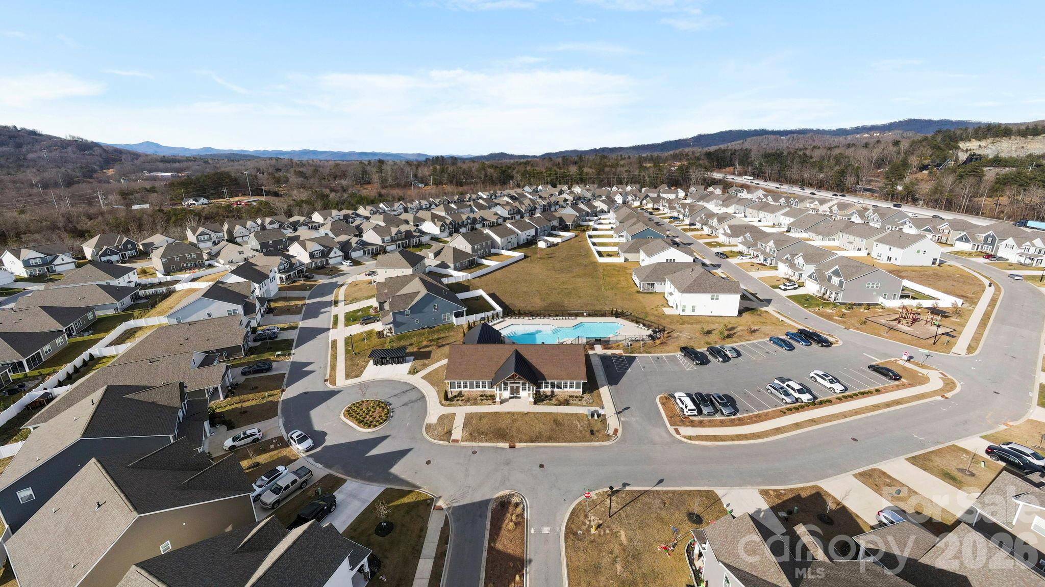 Ariel view of the neighborhood - 451 Fox Cove Cove, Hendersonville