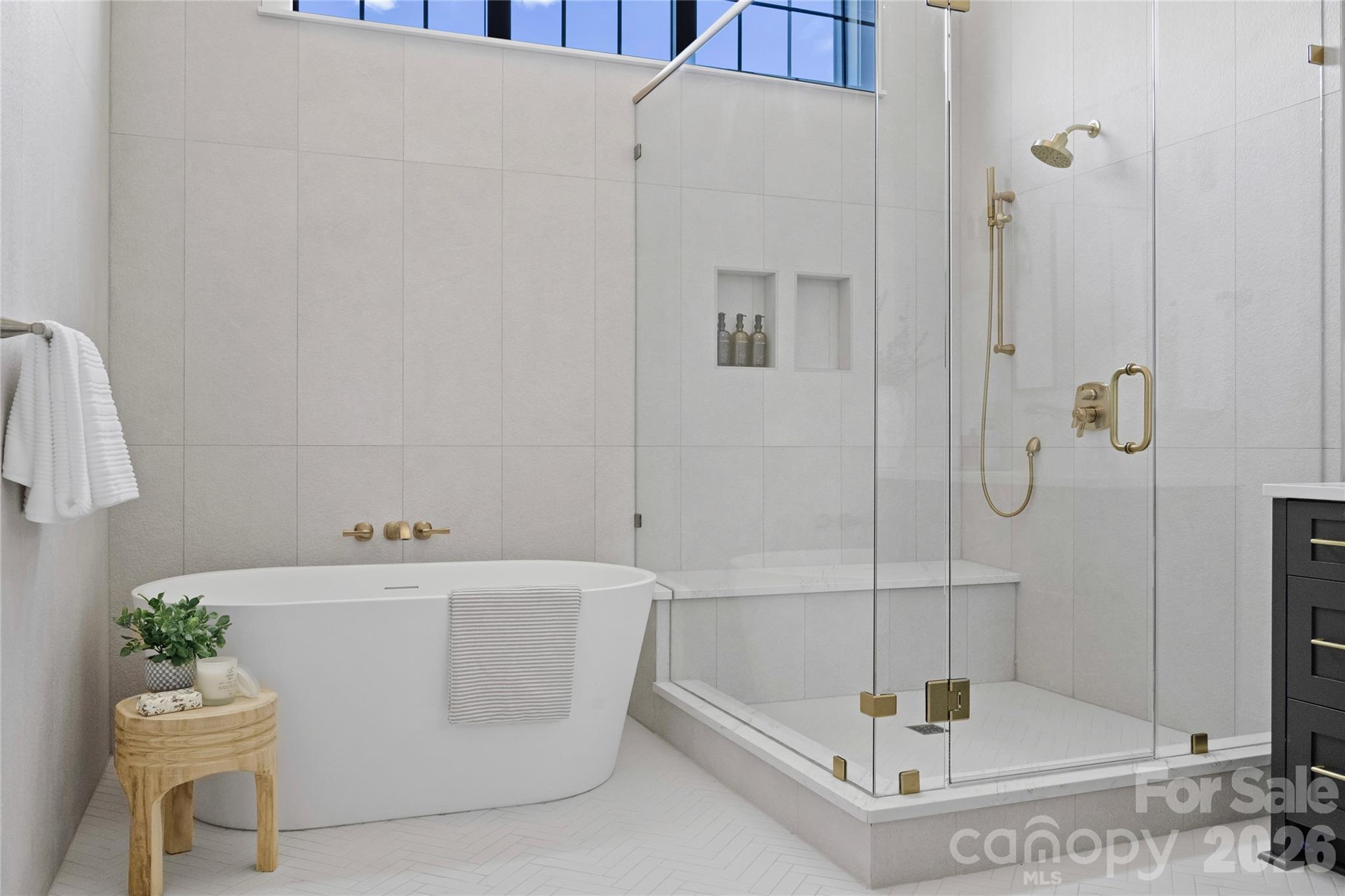 Primary bath - 1205 Jersey Lane, Charlotte