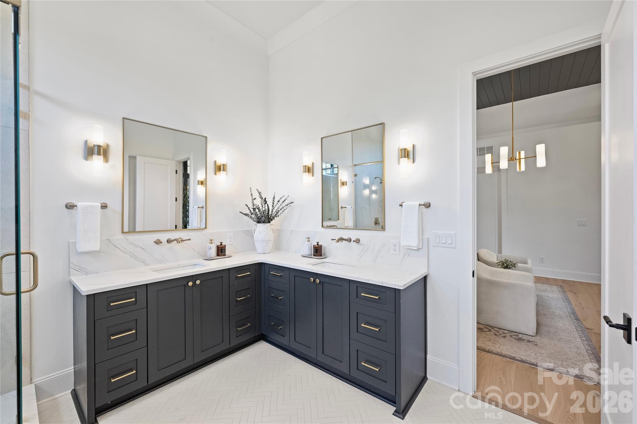 Primary bath - 1205 Jersey Lane, Charlotte